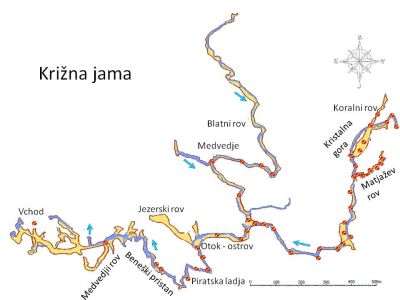 Mapka Križne jamy